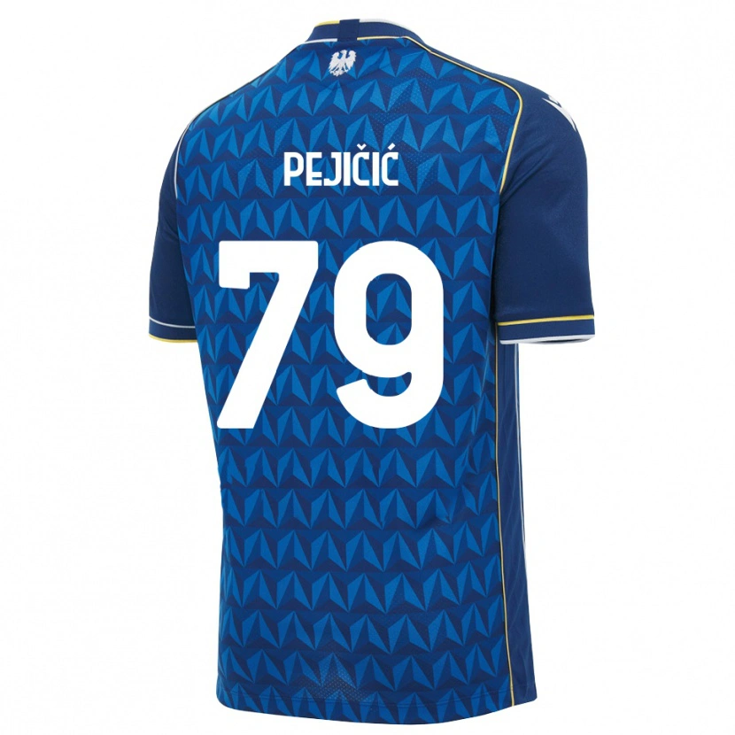 Danxen Heren David Pejičić #79 Koninklijk Blauw Wit Blauw Uitshirt Uittenue 2026/27 T-Shirt België