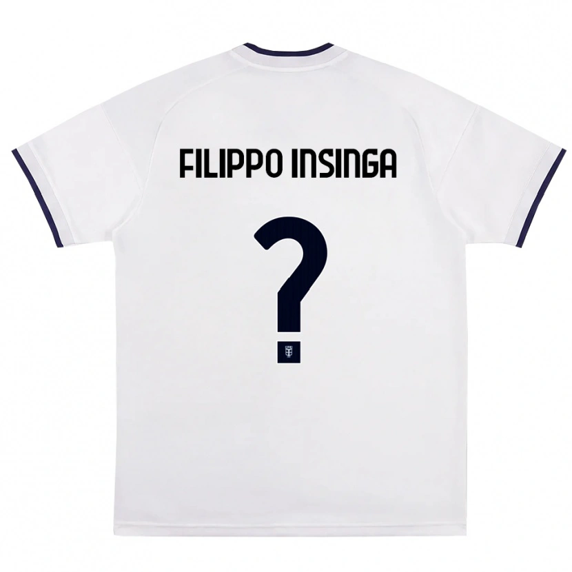 Danxen Heren Samuele Filippo Insinga #0 Wit Rood Koninklijk Blauw Uitshirt Uittenue 2026/27 T-Shirt België