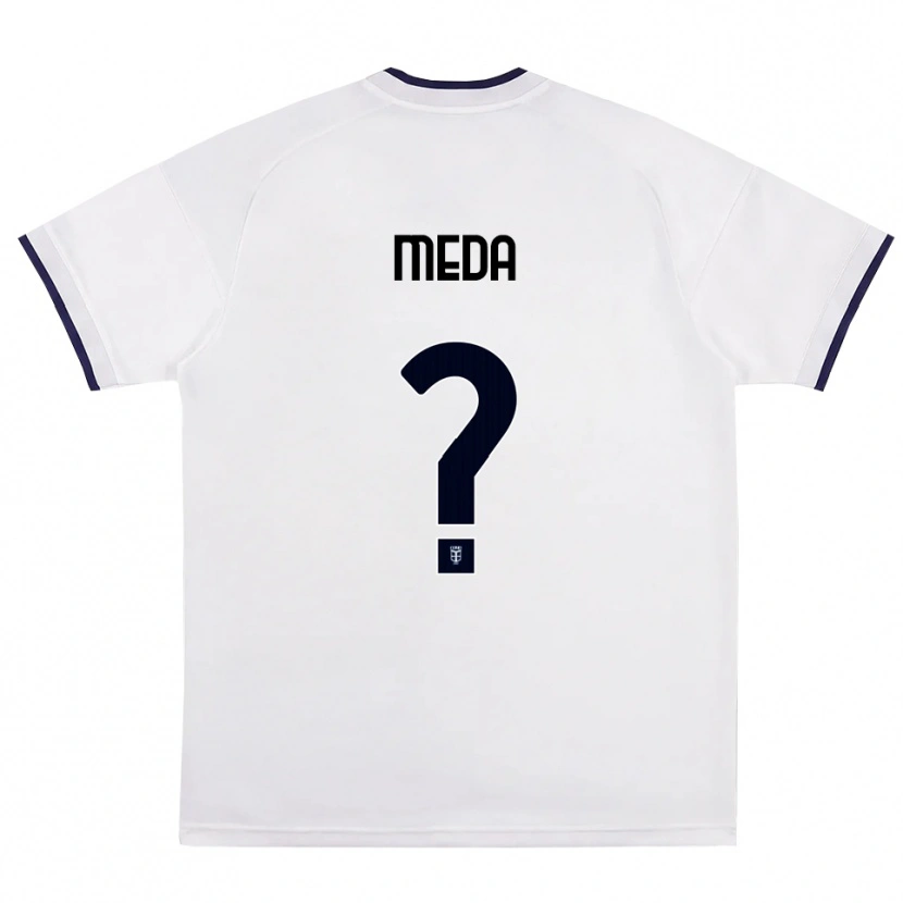 Danxen Heren Tommaso Meda #0 Wit Rood Koninklijk Blauw Uitshirt Uittenue 2026/27 T-Shirt België
