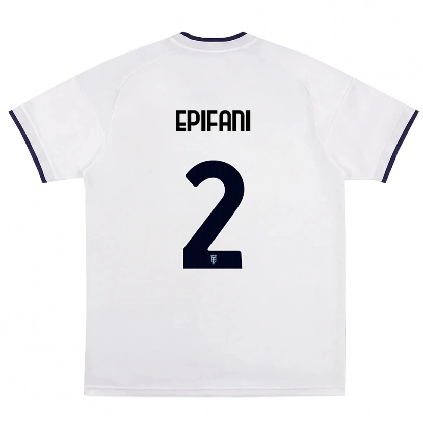 Danxen Heren Lorenzo Epifani #2 Wit Rood Koninklijk Blauw Uitshirt Uittenue 2026/27 T-Shirt België