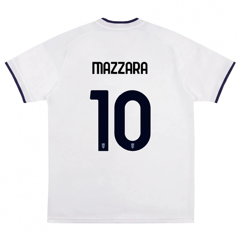 Danxen Heren Cristian Mazzara #10 Wit Rood Koninklijk Blauw Uitshirt Uittenue 2026/27 T-Shirt België