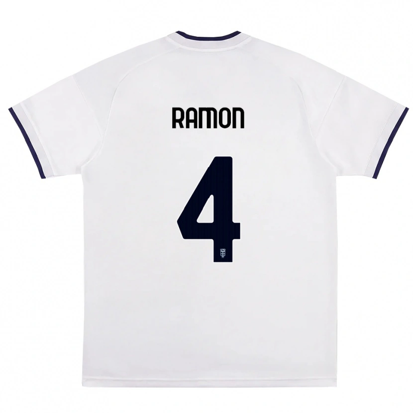 Danxen Heren Jacobo Ramón #4 Wit Rood Koninklijk Blauw Uitshirt Uittenue 2026/27 T-Shirt België