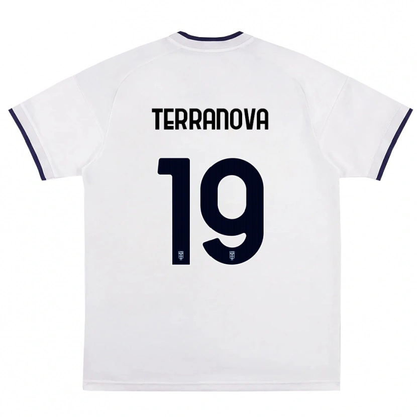 Danxen Heren Mattia Terranova #19 Wit Rood Koninklijk Blauw Uitshirt Uittenue 2026/27 T-Shirt België
