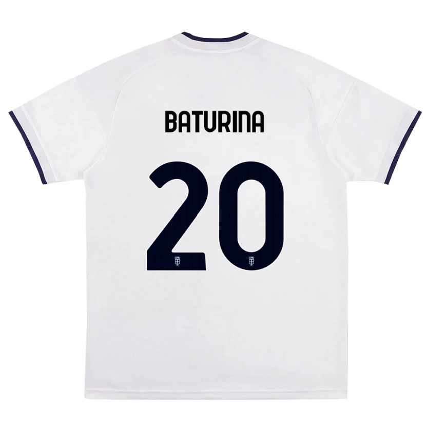 Danxen Heren Martin Baturina #20 Wit Rood Koninklijk Blauw Uitshirt Uittenue 2026/27 T-Shirt België