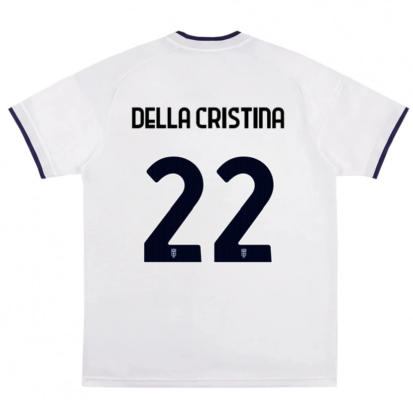 Danxen Heren Stefano Della Cristina #22 Wit Rood Koninklijk Blauw Uitshirt Uittenue 2026/27 T-Shirt België