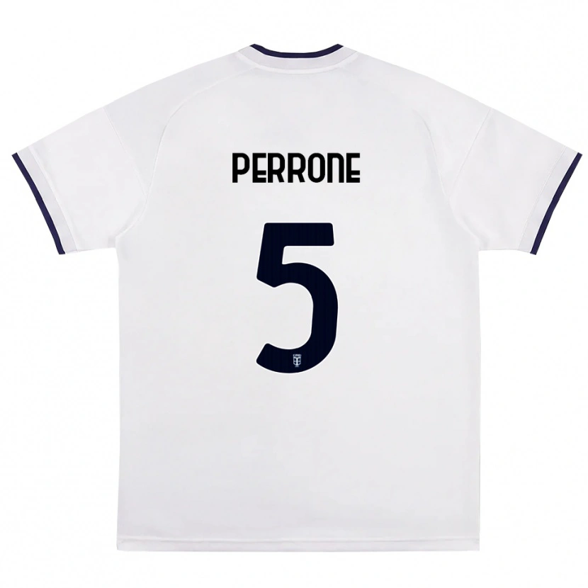 Danxen Heren Máximo Perrone #5 Wit Rood Koninklijk Blauw Uitshirt Uittenue 2026/27 T-Shirt België