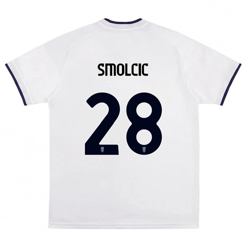 Danxen Heren Ivan Smolcic #28 Wit Rood Koninklijk Blauw Uitshirt Uittenue 2026/27 T-Shirt België