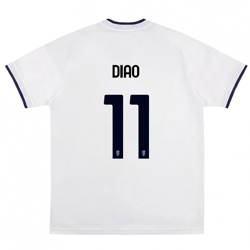 Danxen Heren Assane Diao #11 Wit Rood Koninklijk Blauw Uitshirt Uittenue 2026/27 T-Shirt België