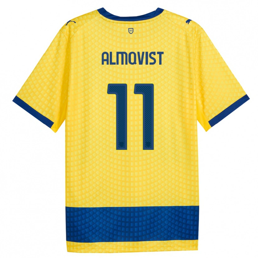 Danxen Heren Pontus Almqvist #11 Geel Blauw Zwart Uitshirt Uittenue 2026/27 T-Shirt België