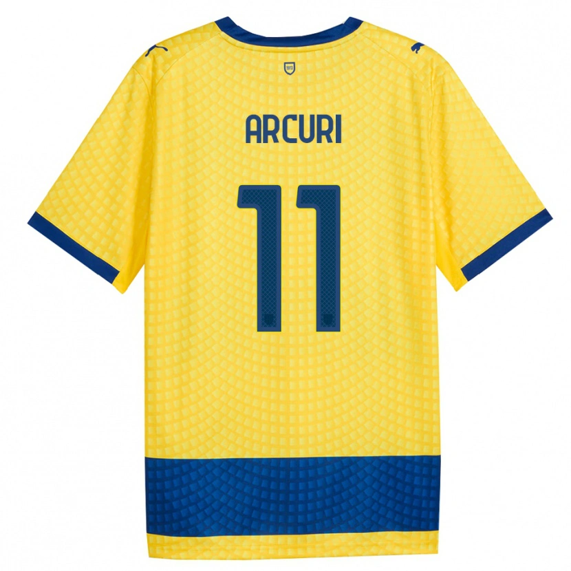 Danxen Heren Francesco Arcuri #11 Geel Blauw Zwart Uitshirt Uittenue 2026/27 T-Shirt België