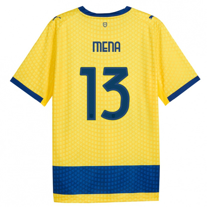 Danxen Heren Marlon Mena #13 Geel Blauw Zwart Uitshirt Uittenue 2026/27 T-Shirt België
