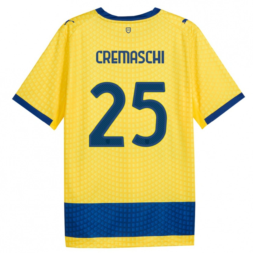 Danxen Heren Benja Cremaschi #25 Geel Blauw Zwart Uitshirt Uittenue 2026/27 T-Shirt België