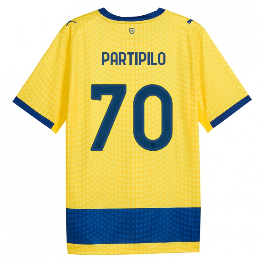 Danxen Heren Anthony Partipilo #70 Geel Blauw Zwart Uitshirt Uittenue 2026/27 T-Shirt België