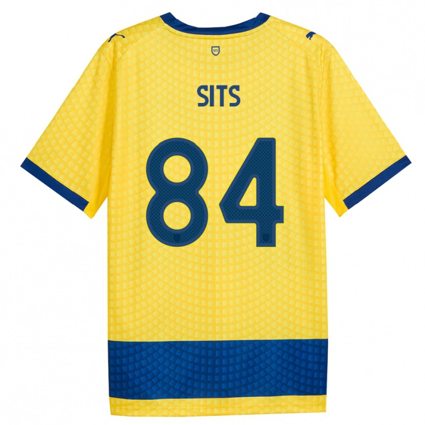 Danxen Heren Dario Sits #84 Geel Blauw Zwart Uitshirt Uittenue 2026/27 T-Shirt België