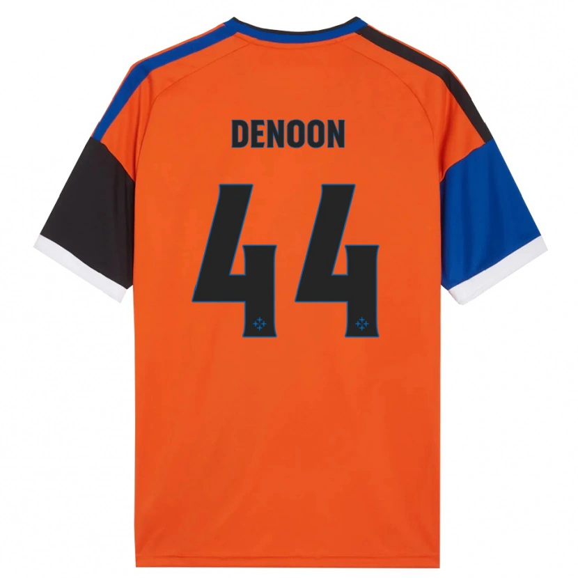 Danxen Heren Daniel Denoon #44 Oranje Blauw Zwart Wit Uitshirt Uittenue 2026/27 T-Shirt België