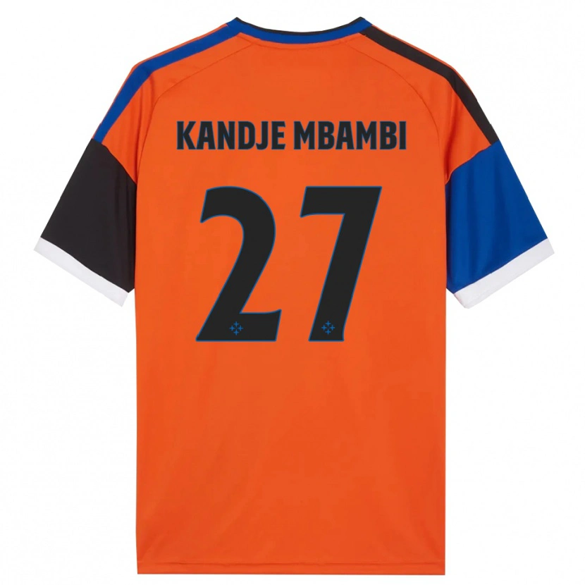 Danxen Heren Jeremy Mbambi #27 Oranje Blauw Zwart Wit Uitshirt Uittenue 2026/27 T-Shirt België