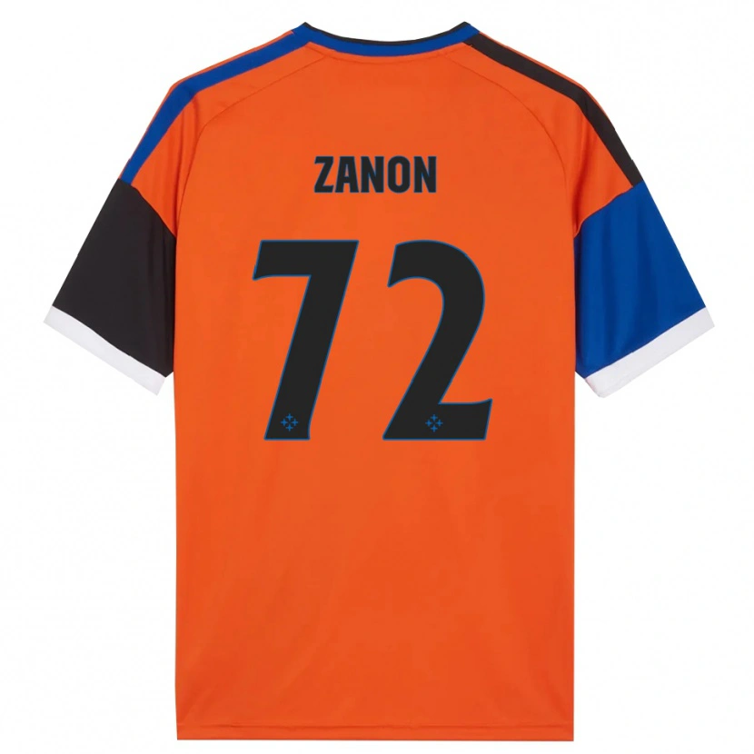 Danxen Heren Simone Zanon #72 Oranje Blauw Zwart Wit Uitshirt Uittenue 2026/27 T-Shirt België