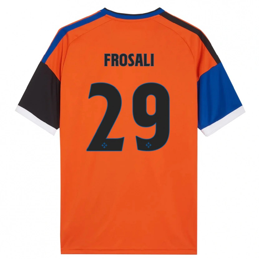 Danxen Heren Jacopo Frosali #29 Oranje Blauw Zwart Wit Uitshirt Uittenue 2026/27 T-Shirt België