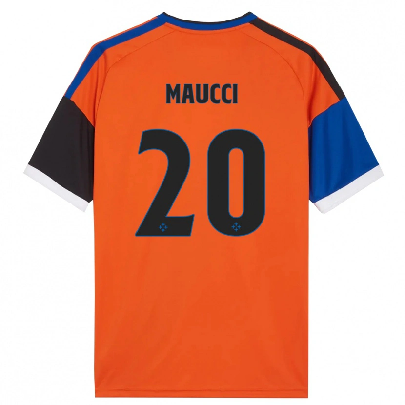 Danxen Heren Giacomo Maucci #20 Oranje Blauw Zwart Wit Uitshirt Uittenue 2026/27 T-Shirt België