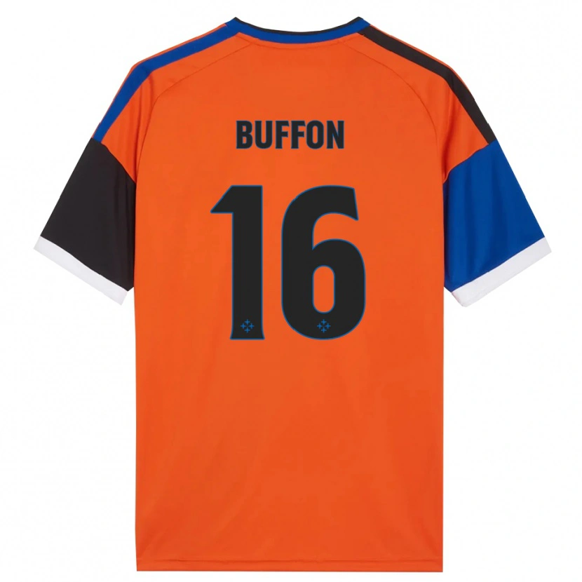 Danxen Heren Louis Buffon #16 Oranje Blauw Zwart Wit Uitshirt Uittenue 2026/27 T-Shirt België