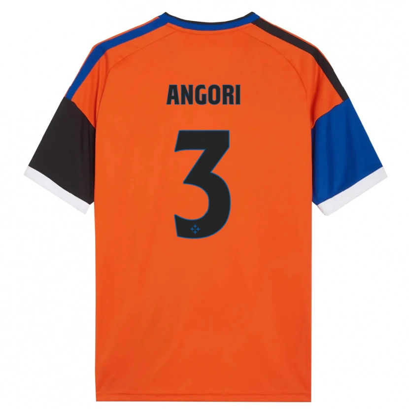 Danxen Heren Samuele Angori #3 Oranje Blauw Zwart Wit Uitshirt Uittenue 2026/27 T-Shirt België