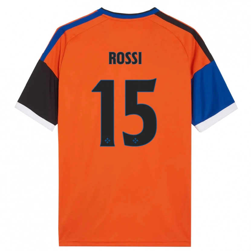 Danxen Heren Jacopo Rossi #15 Oranje Blauw Zwart Wit Uitshirt Uittenue 2026/27 T-Shirt België