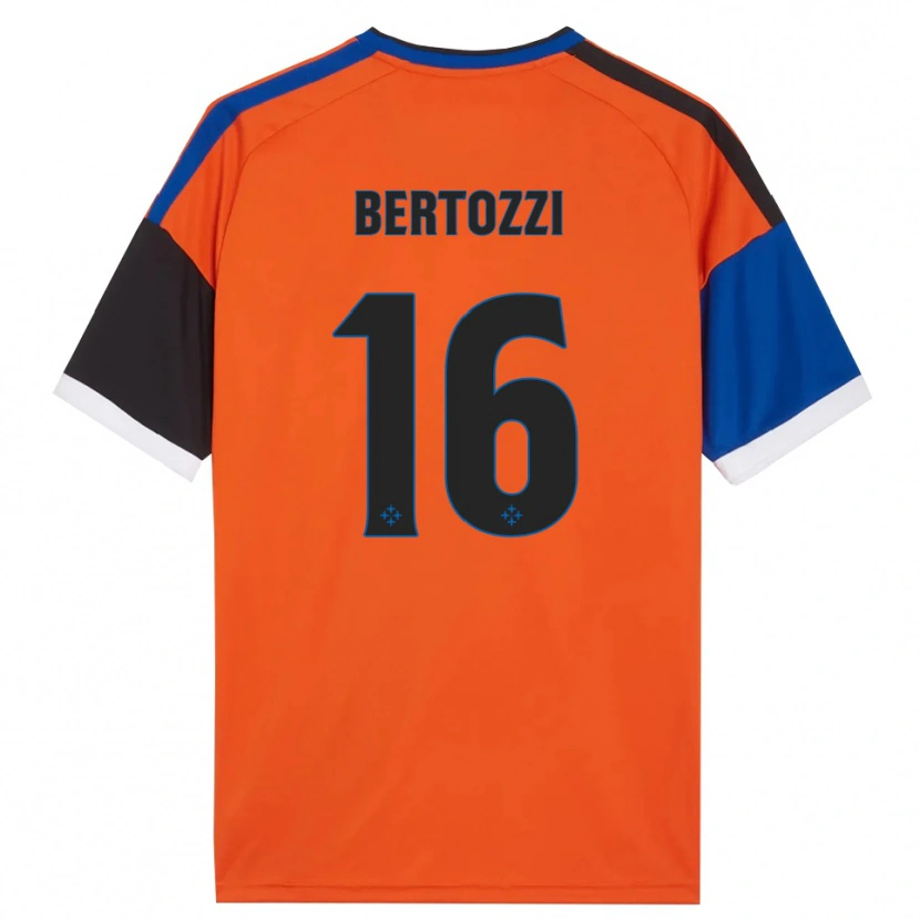 Danxen Heren Andrea Bertozzi #16 Oranje Blauw Zwart Wit Uitshirt Uittenue 2026/27 T-Shirt België
