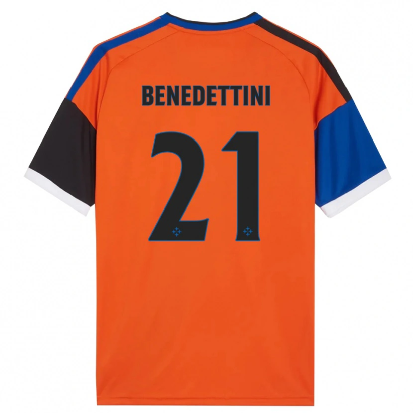 Danxen Heren Filippo Benedettini #21 Oranje Blauw Zwart Wit Uitshirt Uittenue 2026/27 T-Shirt België