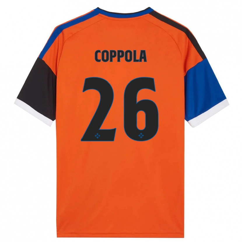 Danxen Heren Francesco Coppola #26 Oranje Blauw Zwart Wit Uitshirt Uittenue 2026/27 T-Shirt België