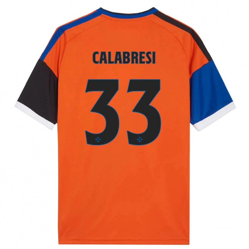 Danxen Heren Arturo Calabresi #33 Oranje Blauw Zwart Wit Uitshirt Uittenue 2026/27 T-Shirt België