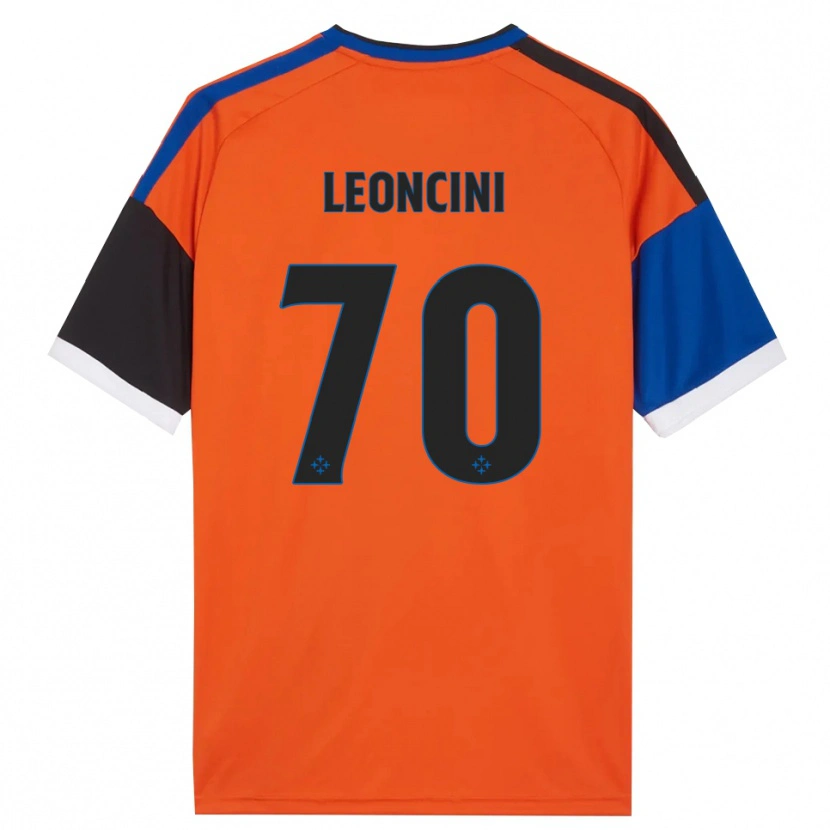 Danxen Heren Mattia Leoncini #70 Oranje Blauw Zwart Wit Uitshirt Uittenue 2026/27 T-Shirt België