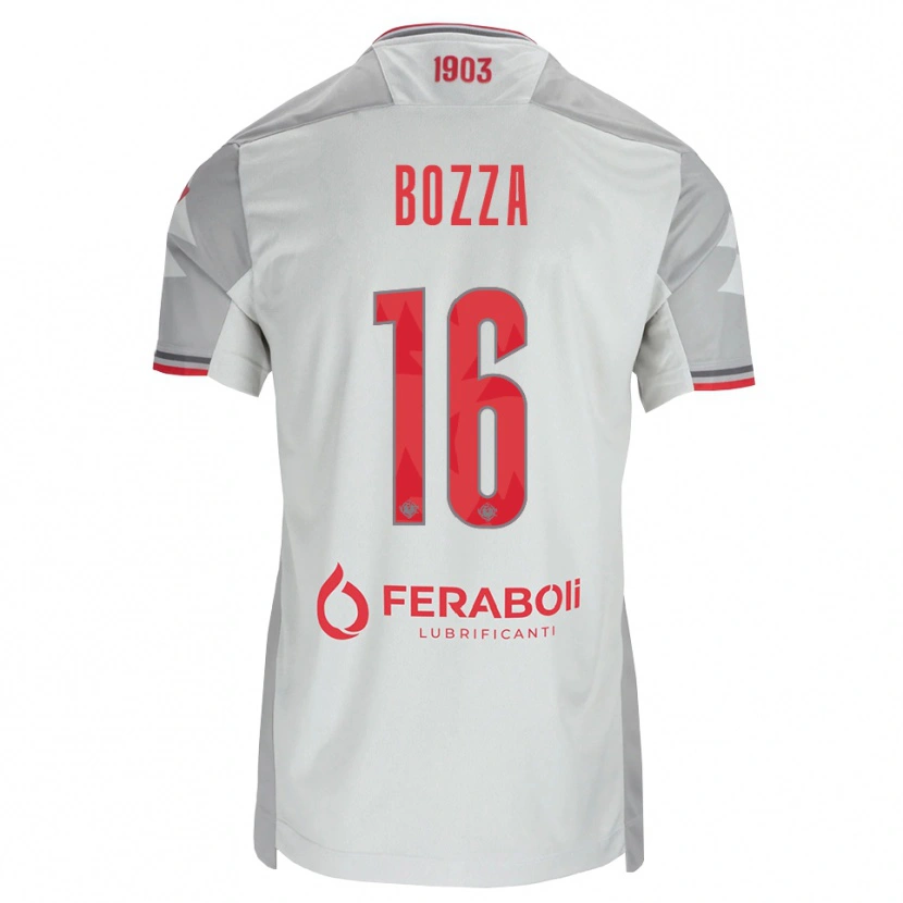 Danxen Heren Mattia Bozza #16 Grijs Wit Rood Uitshirt Uittenue 2026/27 T-Shirt België