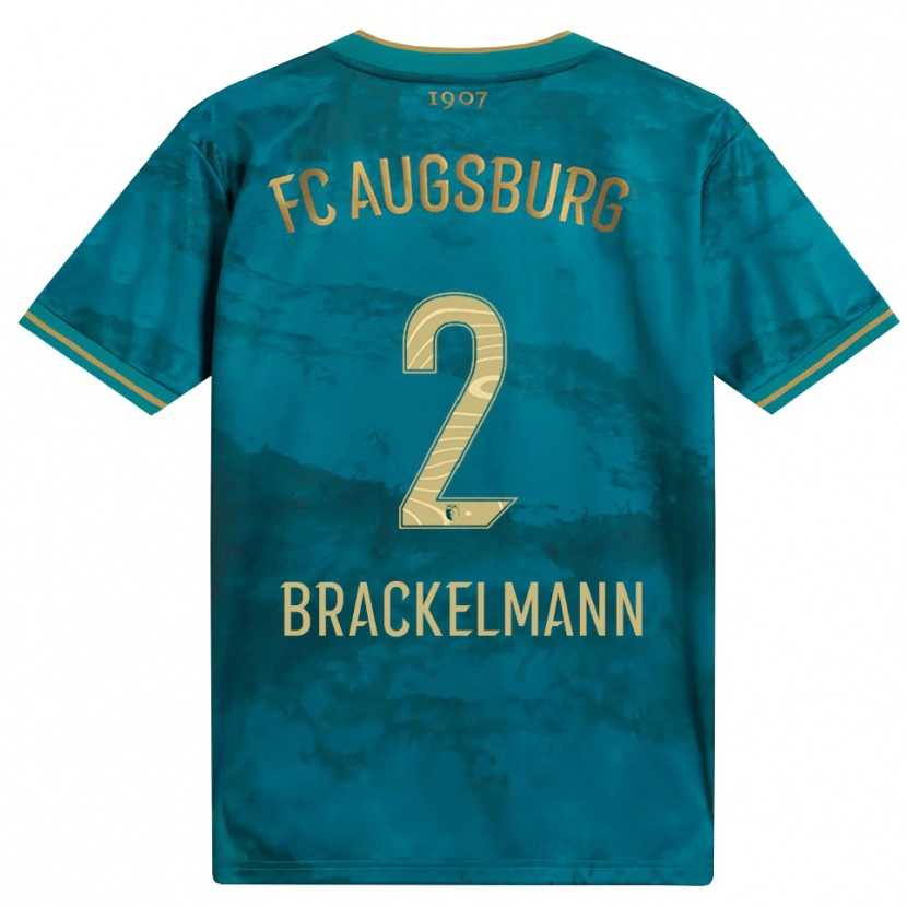 Danxen Heren Calvin Brackelmann #2 Groen Bruin Uitshirt Uittenue 2026/27 T-Shirt België