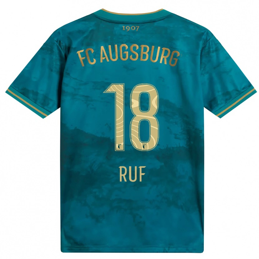 Danxen Heren Jonas Ruf #18 Groen Bruin Uitshirt Uittenue 2026/27 T-Shirt België