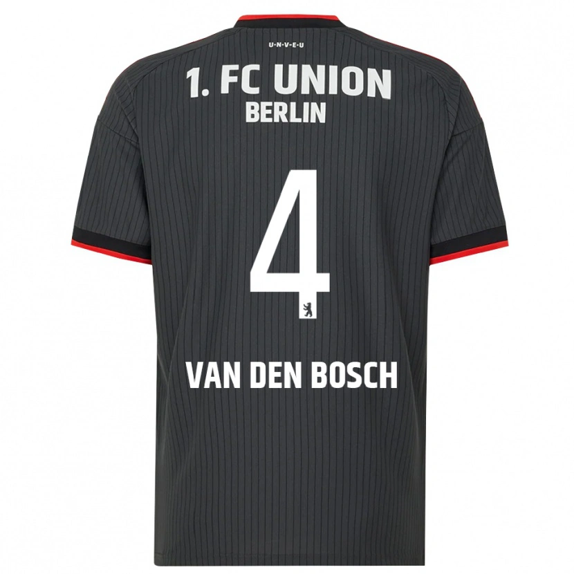 Danxen Heren Zeno Van Den Bosch #4 Zwart Wit Rood Uitshirt Uittenue 2026/27 T-Shirt België