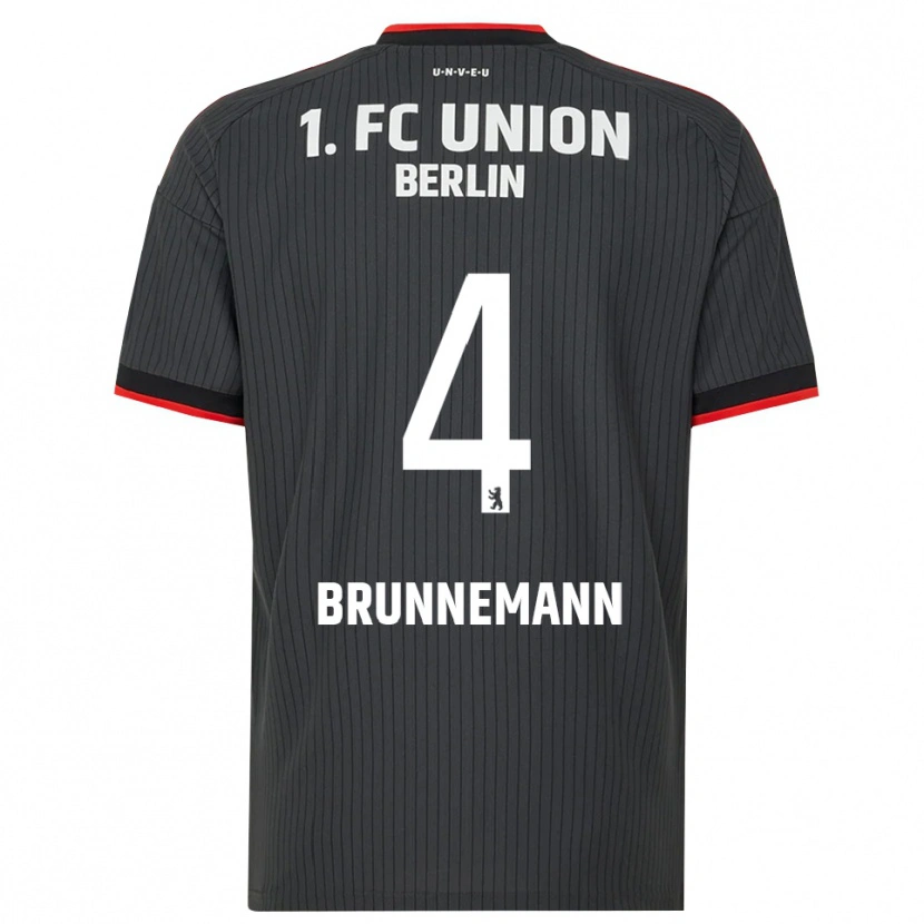 Danxen Heren Laurenz Brunnemann #4 Zwart Wit Rood Uitshirt Uittenue 2026/27 T-Shirt België