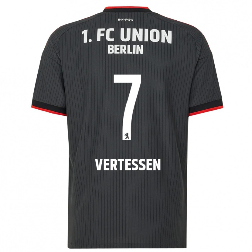 Danxen Heren Yorbe Vertessen #7 Zwart Wit Rood Uitshirt Uittenue 2026/27 T-Shirt België
