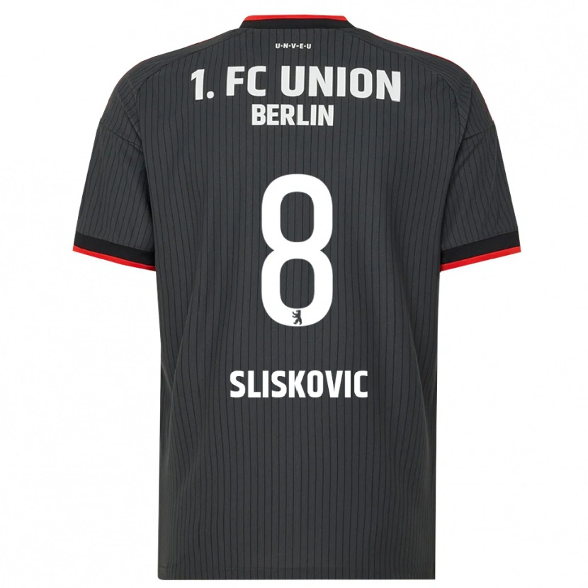 Danxen Heren Duje Sliskovic #8 Zwart Wit Rood Uitshirt Uittenue 2026/27 T-Shirt België