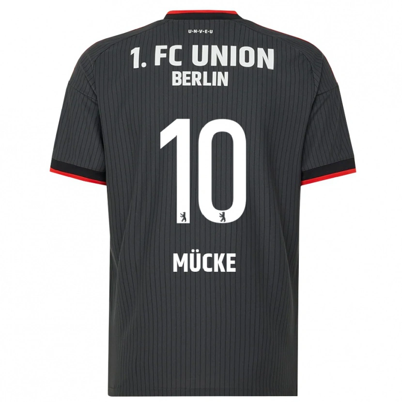 Danxen Heren Jonathan Mücke #10 Zwart Wit Rood Uitshirt Uittenue 2026/27 T-Shirt België
