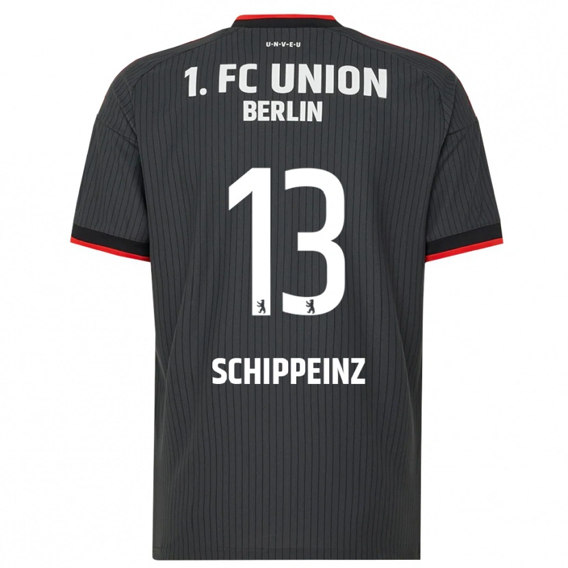 Danxen Heren Mark Schippeinz #13 Zwart Wit Rood Uitshirt Uittenue 2026/27 T-Shirt België
