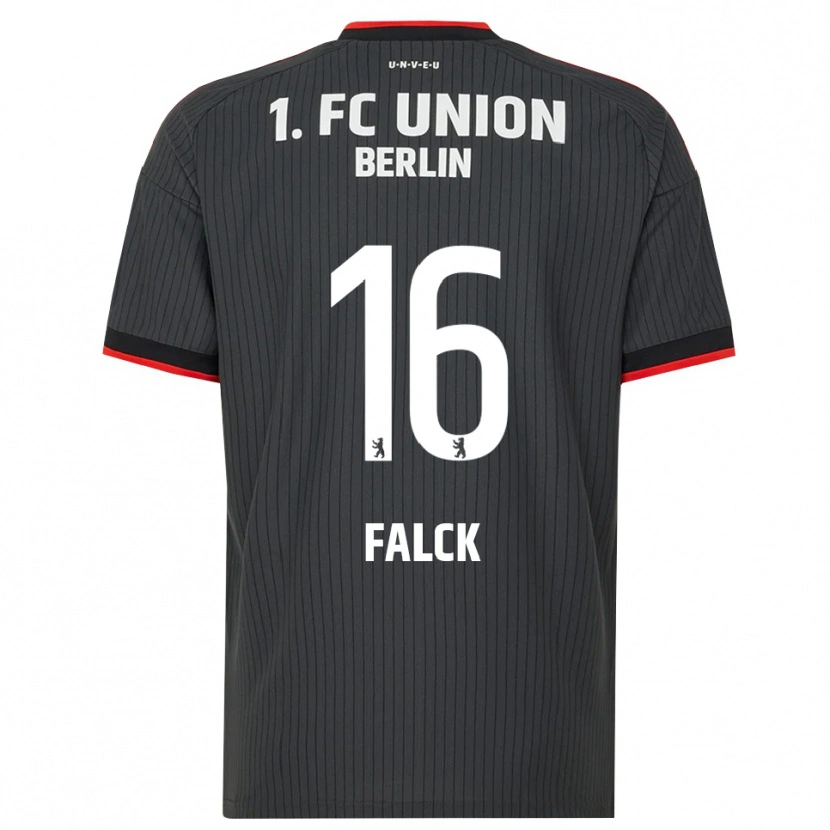 Danxen Heren Johan Falck #16 Zwart Wit Rood Uitshirt Uittenue 2026/27 T-Shirt België