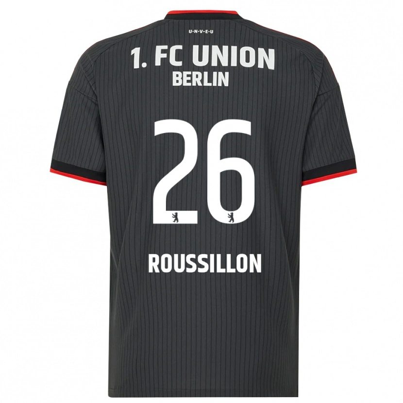 Danxen Heren Jérôme Roussillon #26 Zwart Wit Rood Uitshirt Uittenue 2026/27 T-Shirt België