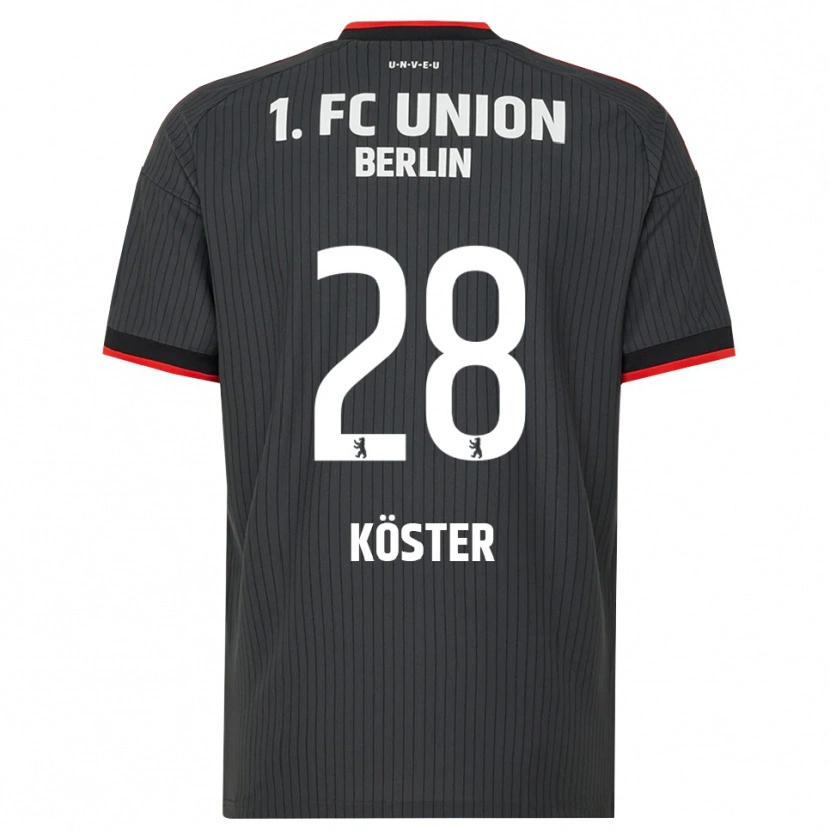 Danxen Heren Leonie Köster #28 Zwart Wit Rood Uitshirt Uittenue 2026/27 T-Shirt België