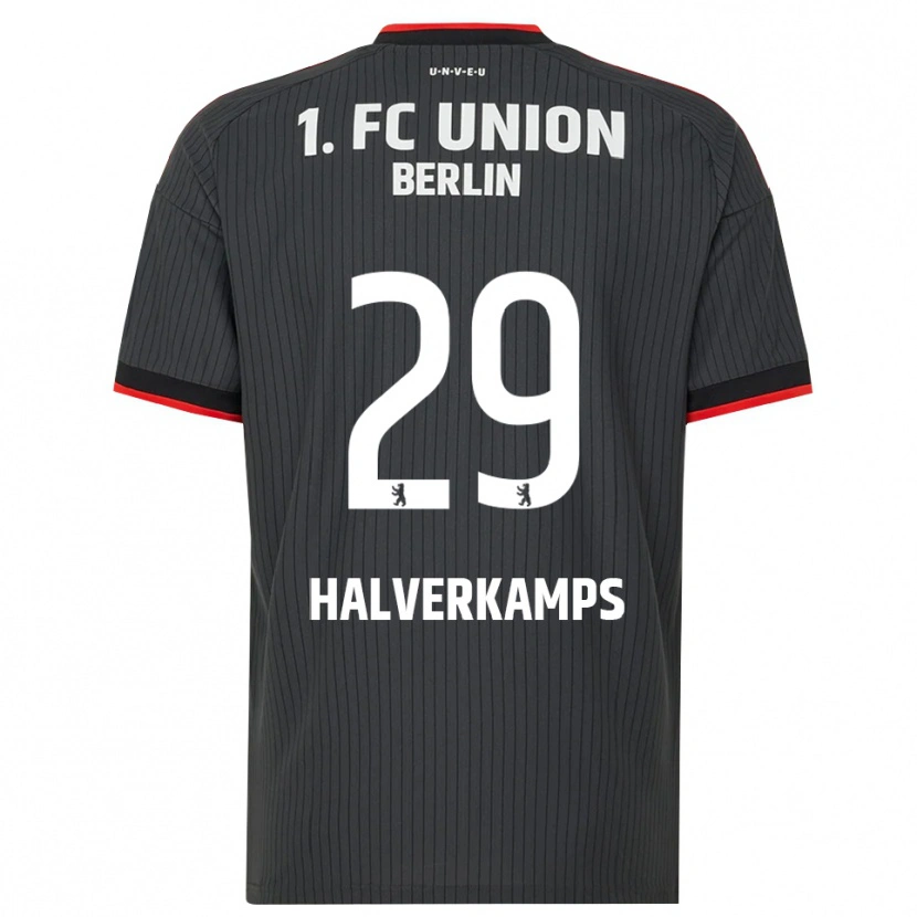 Danxen Heren Antonia Halverkamps #29 Zwart Wit Rood Uitshirt Uittenue 2026/27 T-Shirt België