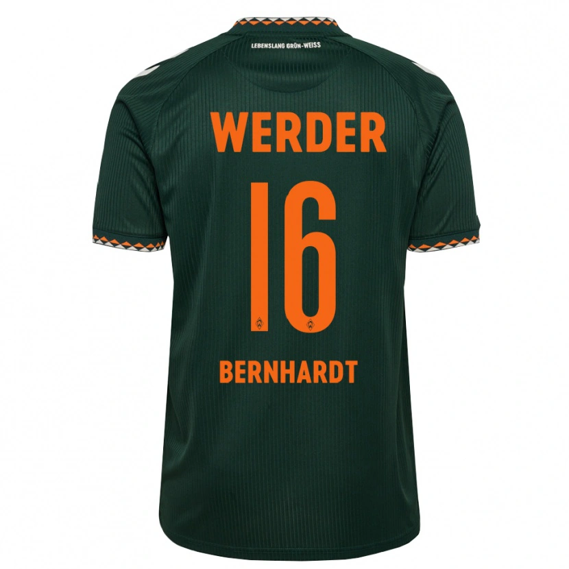 Danxen Heren Emilie Bernhardt #16 Donkergroen Oranje Wit Uitshirt Uittenue 2026/27 T-Shirt België