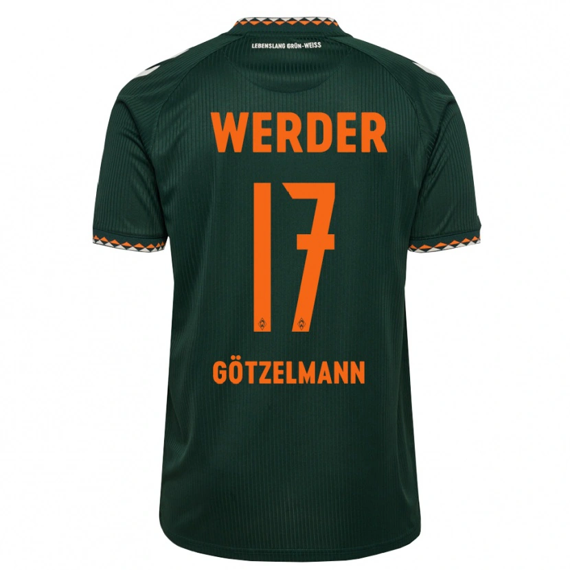 Danxen Heren Patrick Götzelmann #17 Donkergroen Oranje Wit Uitshirt Uittenue 2026/27 T-Shirt België