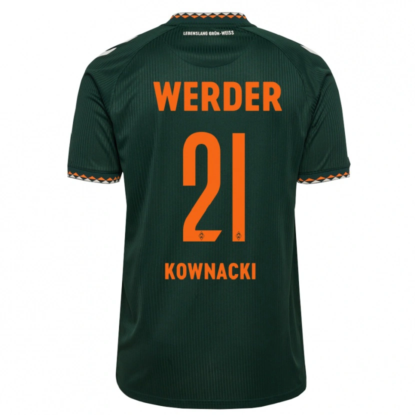 Danxen Heren Dawid Kownacki #21 Donkergroen Oranje Wit Uitshirt Uittenue 2026/27 T-Shirt België