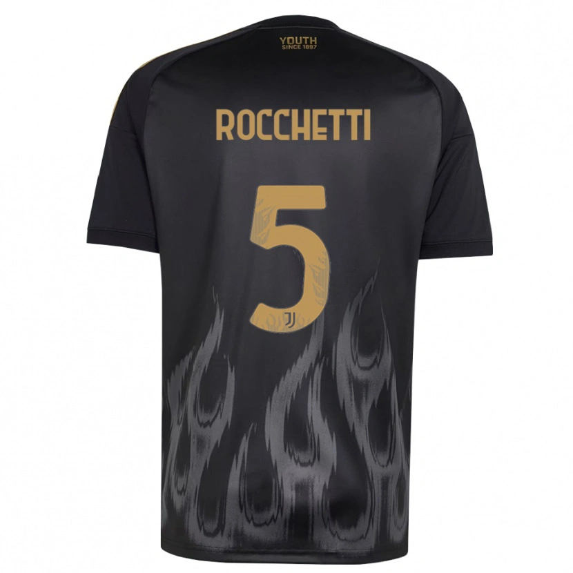 Danxen Heren Edoardo Rocchetti #5 Zwart Bruin Thuisshirt Derde Tenue 2026/27 T-Shirt België