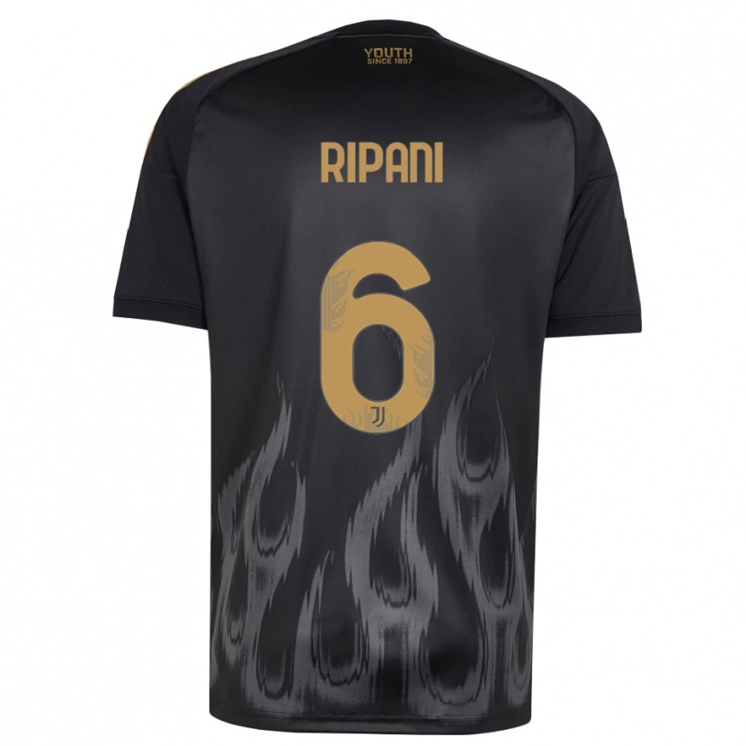 Danxen Heren Diego Ripani #6 Zwart Bruin Thuisshirt Derde Tenue 2026/27 T-Shirt België