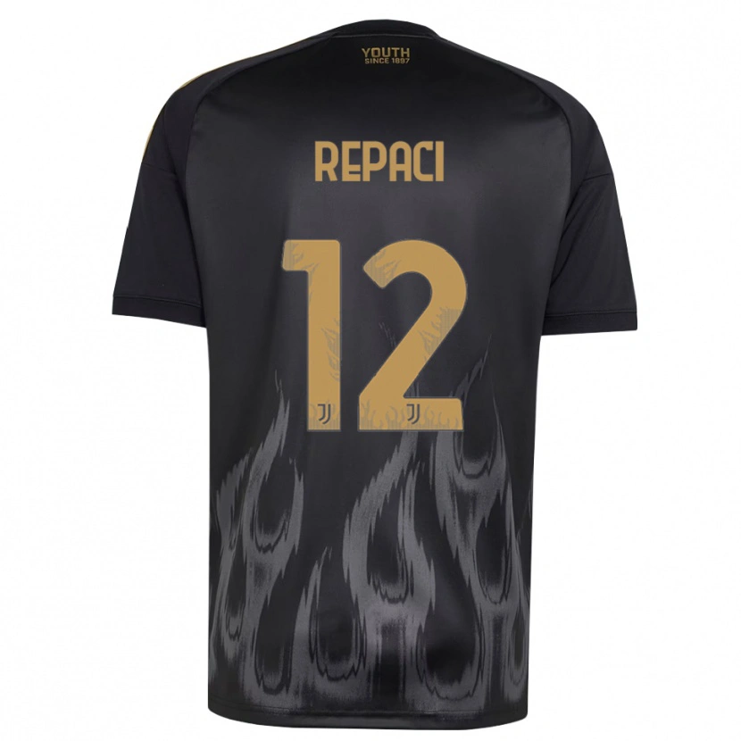 Danxen Heren Tommaso Repaci #12 Zwart Bruin Thuisshirt Derde Tenue 2026/27 T-Shirt België
